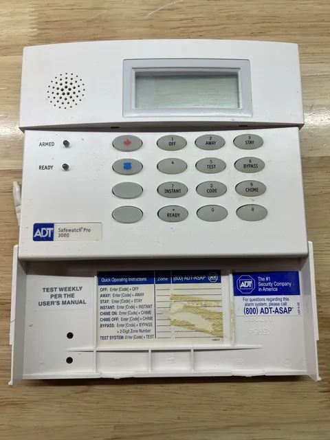 Tested SafeWatch Pro 3000 Home Alarm Keypad Honeywell 6150 For ADT