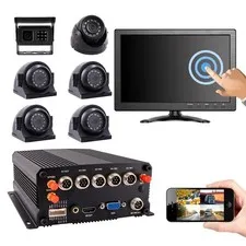 8CH GPS WIFI 4G MDVR Bus DVR Video Recorder Kit 10" Touchscreen Motion Detection