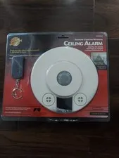 NOS Lamson Home Products Home Security Ceiling Alarm, Remote Control Wireless