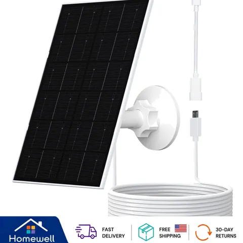 Efficient 4W Monocrystalline Solar Panel for Security Cameras - 365 Days Power