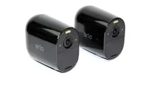 2 Arlo Essential VMC2030 Spotlight Indoor/Outdoor Wire-Free 1080p Camera Black
