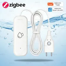 Tuya Zigbee 3.0 Leakage Alarm Detector Water Leak Sensor Overflow Flood App Remo