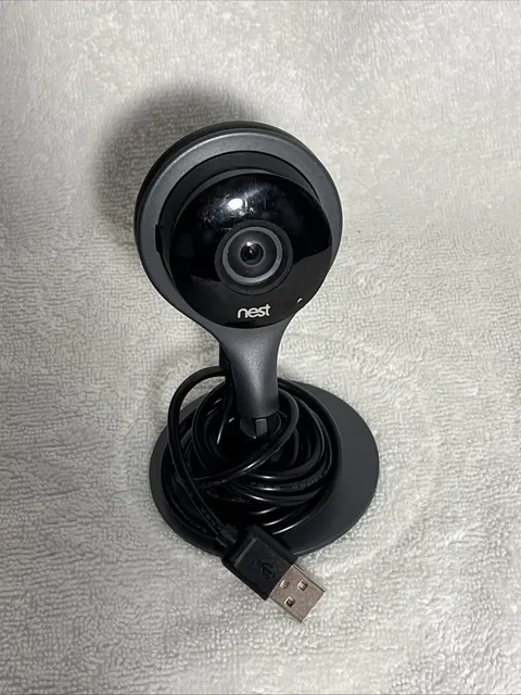 Untested For Parts Repair. Google Nest Cam A0005 Indoor Security Camera. RD DESC