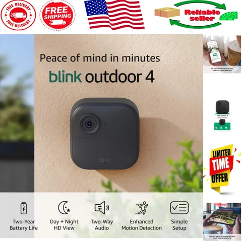 Add-On Outdoor 4 Wireless Camera - 2- Battery Life & Cloud Storage Ready