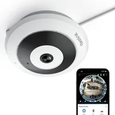 REOLINK WiFi Security Fisheye Camera, 2K+ 6MP 360° Panorama, 2.4/5GHz White