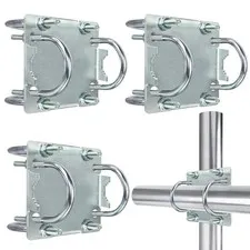 3 Sets Antenna Mast Clamp CrossOver Bracket Kit U Bolts 1 To 2 Inch Pole