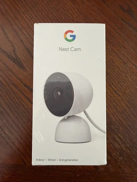 Google Nest Cam 2nd Gen Indoor Wired Security Camera Snow (Sealed Box)