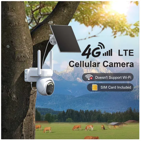 Solar Outdoor Camera Wireless, PIR Motion, 2K HD, 2-Way Talk
