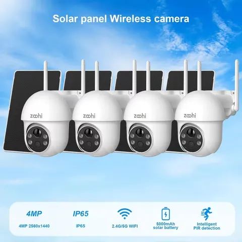 4PACKS zoohi Solar Security Camera | Rquires Expensive Cloud Subscription