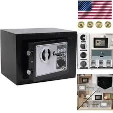 Compact Hidden Steel Security Lock Box - Easy Access Electronics & Keys