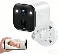 Security Cameras Wireless Outdoor, Battery Powered Wifi Camera for Home Security