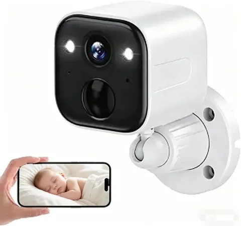 Security Cameras Wireless Outdoor, Battery Powered Wifi Camera for Home Security