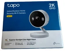 TP-Link Tapo 2K QHD Indoor Outdoor Home Security WiFi Camera (C120) - NEW SEALED