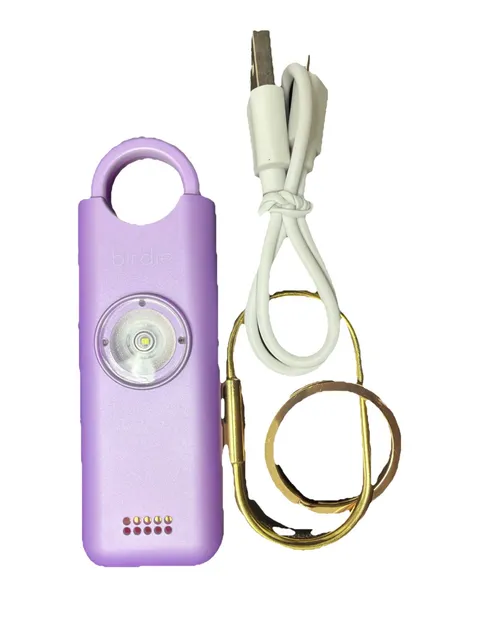 NEW Birdie Original Personal Safety Alarm Metallic Lavender New