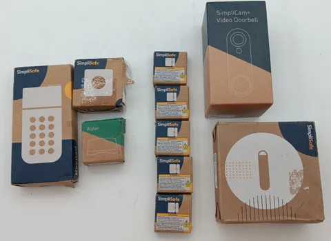 SIMPLISAFE BUNDLE | 7 SENSOR | 1 Smoke Detector | 1 Keypad | 1 VIDEO DOORBELL