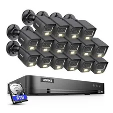 ANNKE 16CH 4K DVR 5MP Audio Recording Security Camera System Color Night H.265+