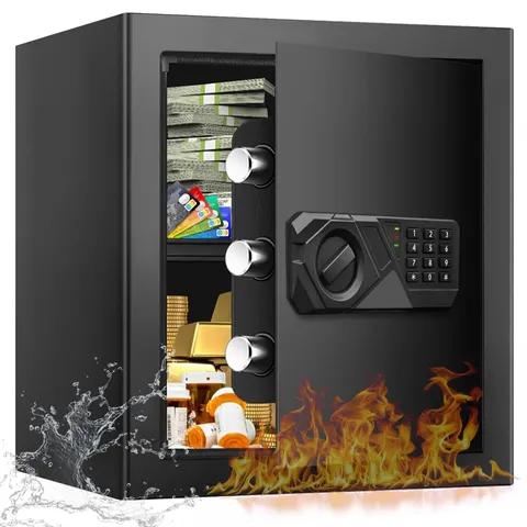 2.0 Cub Large Fireproof Safes for Home Use, Digital Security Safe Box Firepro...