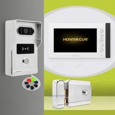 HOMSECUR 7" HD Video Door Phone Intercom Doorbell Night Vision Door Unlock