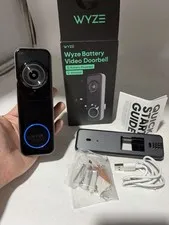Wyze - Battery Video Doorbell - Battery or Wired with 1536x1536 HD+, WiFi, Co...