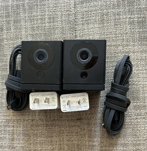 Wyze Cam v2 WYZEC2BK Black WiFi Indoor Camera LOT OF 2