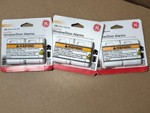 GE Audible Window Door Alarm 2 Pack Battery Operated Magnetic Security Alarm