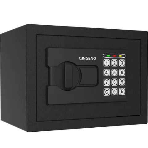 Mini Safe with Digital Electronic Security Keypad, Wall or Cabinet Safe for H...