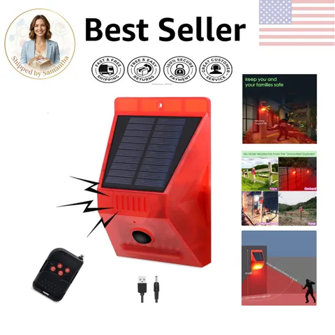 Multi-Function Solar Motion Sensor Alarm - Ultimate Protection Against Intruders