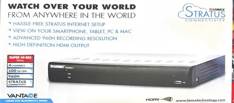 Lorex LH024501 4 Chanel Digital Video Surveillance DVR 500 GB HDD Security Rec 
