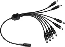 ZOSI DC 1 Female to 8 Male Output Power Splitter Cable Y Adapter For CCTV Access
