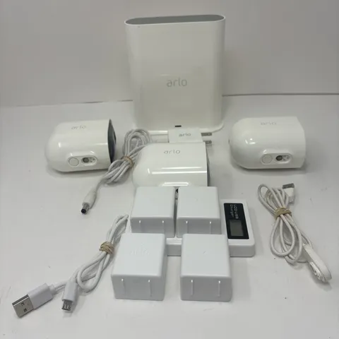 Arlo Pro 3 Camera System VMB4540 w/ 3 Cameras 4 Batteries & 2 Chargers