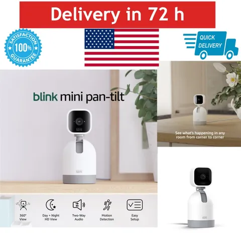 Blink Mini Pan-Tilt Camera - Smart Security Camera with Two-Way Audio