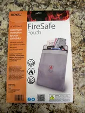 Royal FireSafe Pouch FB15 15x11 Fireproof Waterproof Document Storage Bag