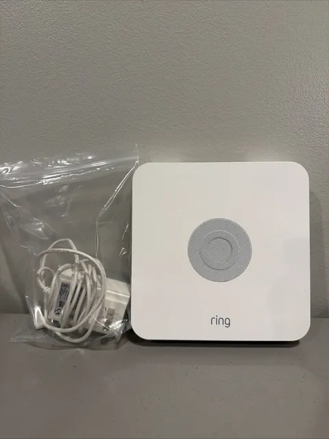 Ring Alarm Base Station -1st Gen- 4HB1S70EN0 w/ AC Adapter. Unknown Registration