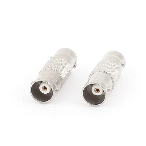2pcs BNC Female To Female CCTV RG59 Coaxial Coupler Connector Adapter
