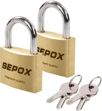 SEPOX Brass Padlock with Key Same 2pack 40mm keyed Alike Padlocks