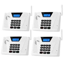 Wireless Home Intercom System 4 Pack Long Range Hands Free Two Way