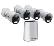 Night Owl Wireless IP 8-Channel 4-Camera 2K System w/ 64GB microSD, 2-Way