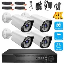 5MP Wired Security Camera System DVR 1080P Outdoor 8CH H.265+ CCTV Wifi DVR Kit