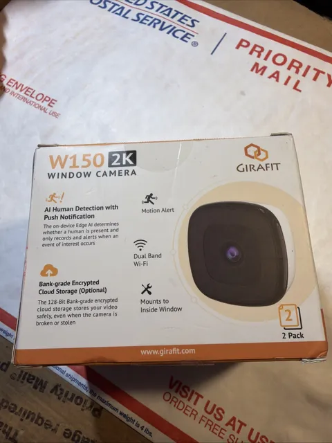 GIRAFIT W150 2K Window Security Camera 3MP Dual-Band WiFi