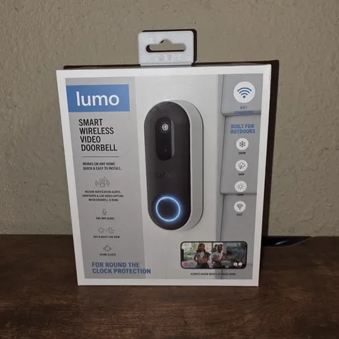 Lumo Smart Wireless Video Doorbell Wifi Connected Front Door Security Outdoors