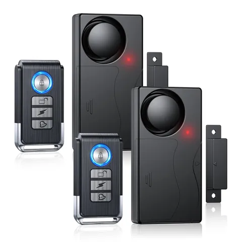 Wireless Door Alarm, 110dB Loud Door Chimes When Door Opens - Door Sensor Ala...
