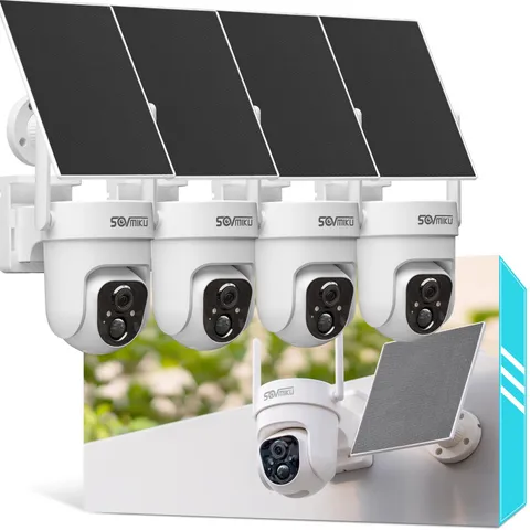 Vicohome 4CQ4 2K AI Solar Security Camera Wireless Wi-Fi (2.4 GHz),