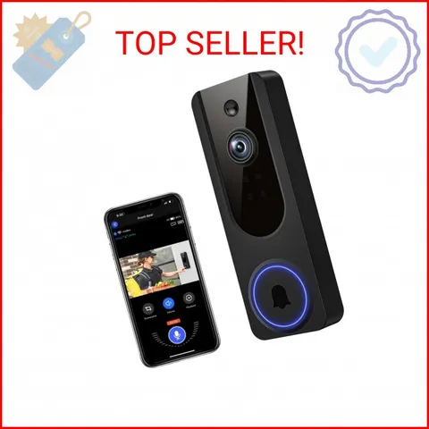 VanaOrbi 1080p WiFi Video Doorbell Camera Wireless, Battery Powered, AI Human an