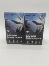 Night Owl 2K Solar Battery Outdoor/Indoor Camera WM-BW4-SLR LOT OF 2