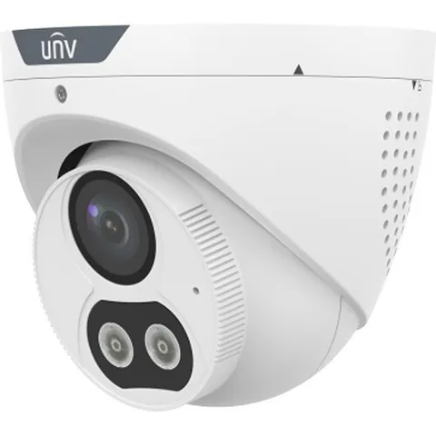 UNV 8MP 4K Dual-Light Turret IPC3618SR-ADF28KMC-DL-H 2-Way Audio Mic Speaker PoE