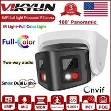 2X Vikylin 4MP Full Color PoE Security Camera Dual Lens 2-Way Audio Outdoor