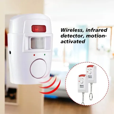 Wireless Motion Sensor Alarm Security Detector Indoor Home Garage Alert