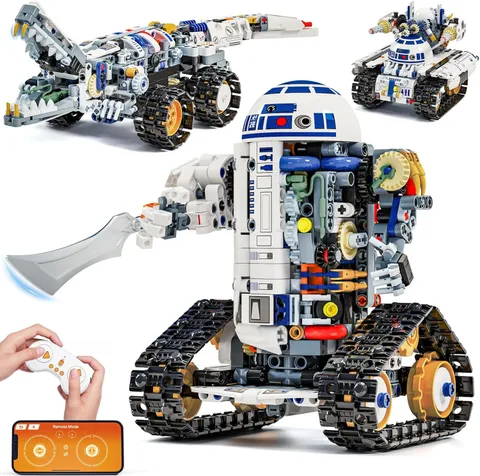 3-in-1 STEM Robot Building Kit, APP & Remote Control Robotics Kit