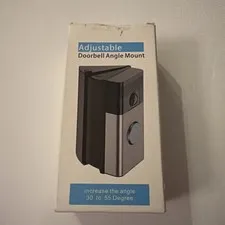 Adjustable Doorbell Angle Mount 30 to 55 Degree Wedge Kit for Video Doorbell
