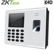 ZKteco K40 W/Battery Fingerprint Time Attendance System  Biometric DC12V 1.5A